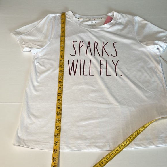 Rae Dunn NWT “Sparks Will Fly”t-shirt women’s size M - Picture 7 of 11